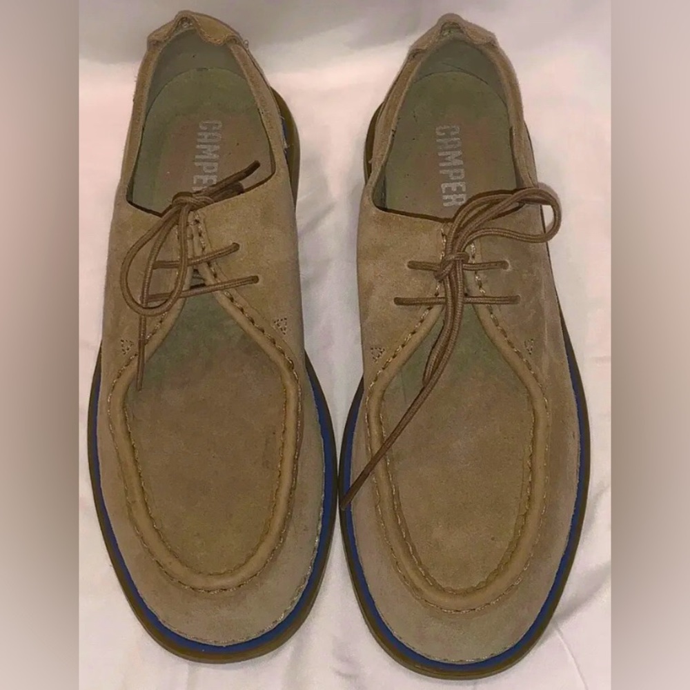 Camper Tan Suede Women's Shoes